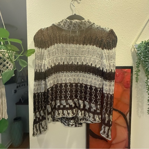 Oscar de la Renta Multicolor Knit Cardigan - Picture 4 of 5